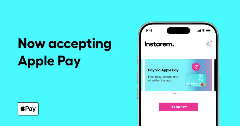 Introducing a faster, easier way to top up amaze with Apple Pay blog image
